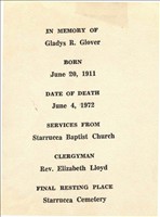 Glover, GladysR